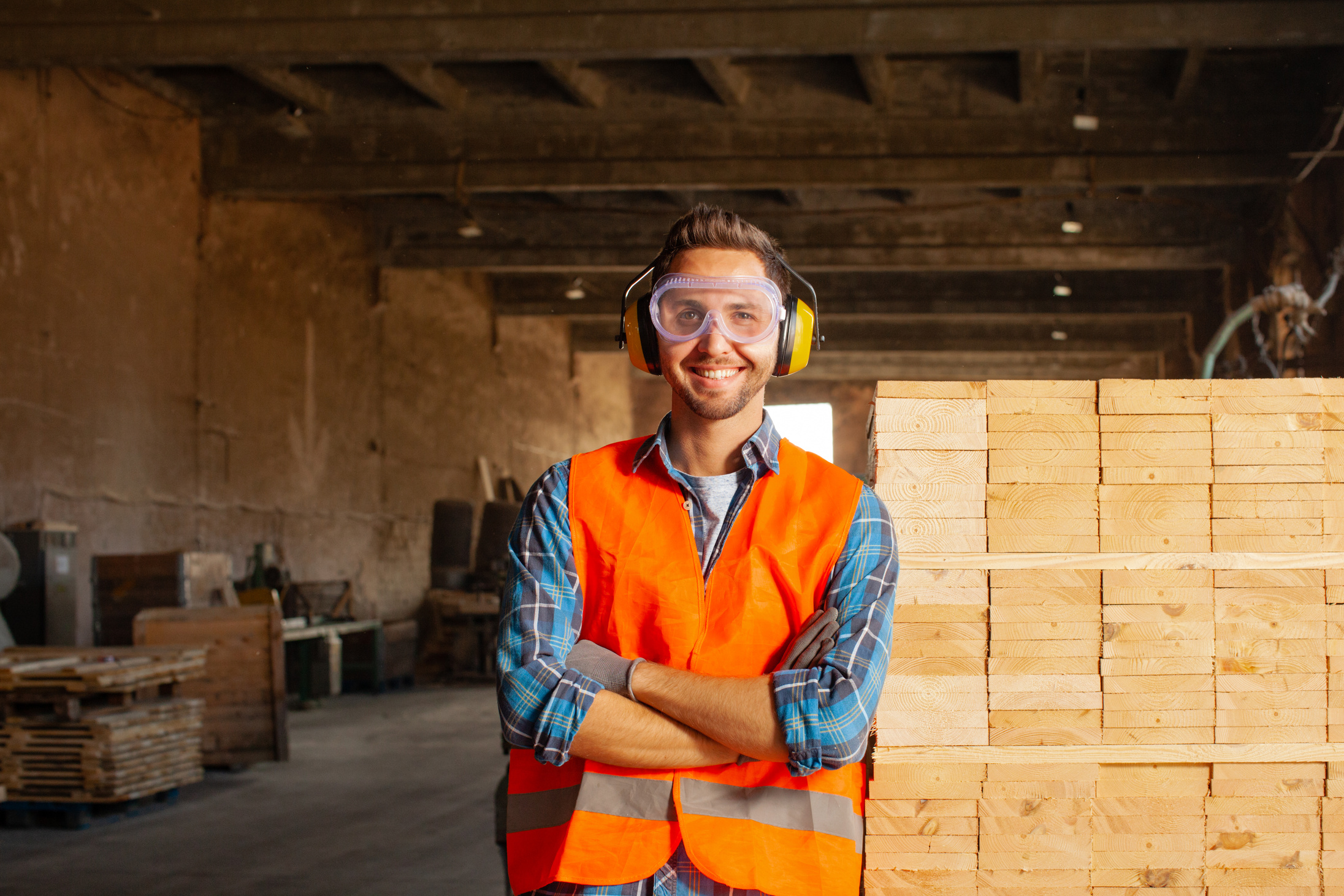 Carpenter Doing His Job